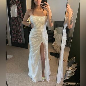 White Sparkly Wedding Dress